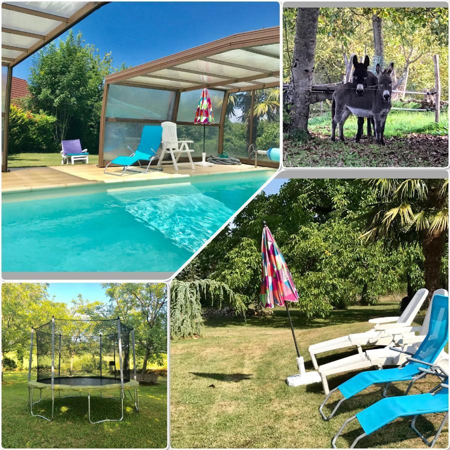 Maison De Charme Piscine Couverte Chauffee Mayrinhac-Lentour Экстерьер фото